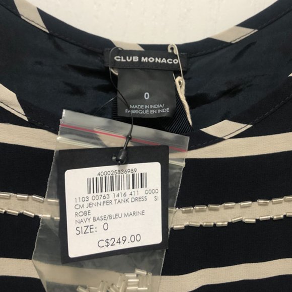 *BRAND NEW* Club Monaco Jennifer Tank Silk Robe Dress - Size 0 - Picture 4 of 8